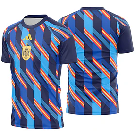 Arte Vetor Camisa Espanha Pre-jogo 2026
