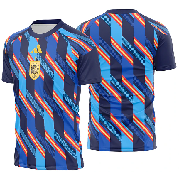 Arte Vetor Camisa Espanha Pre-jogo 2026