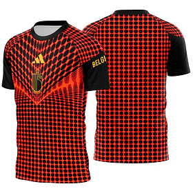 Arte vetor camisa Bélgica Pré-jogo 2026