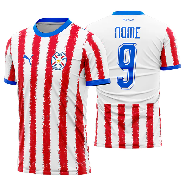 Arte Vetor Camisa Paraguay Local 2026