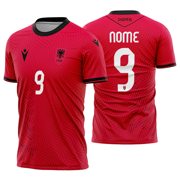 Arte Vetor Camisa Albânia Home 2026