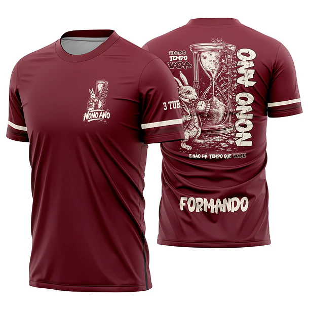 Arte Vetor Camisa Nono ano Ampulheta Mod-326