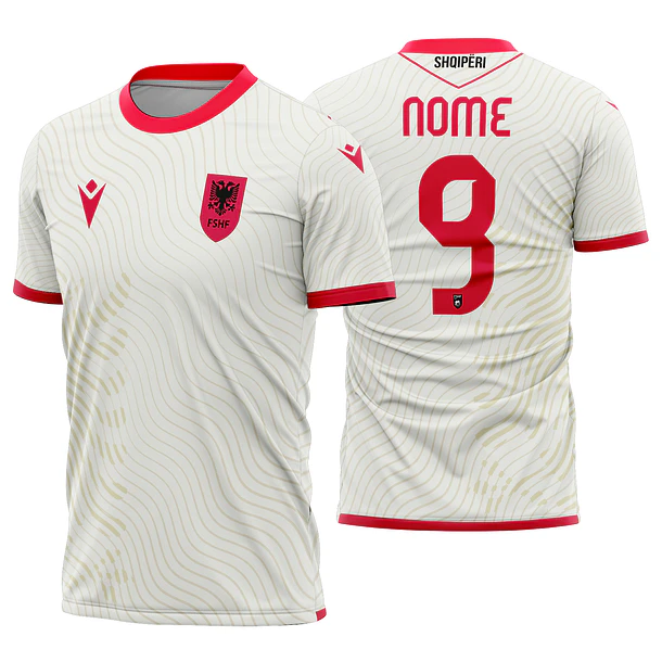 Arte Vetor Camisa Albânia visita 2026