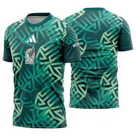 Arte Vetor Camisa Mexico Pré-jogo 2026
