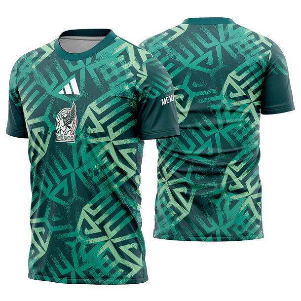 Arte Vetor Camisa Mexico Pré-jogo 2026
