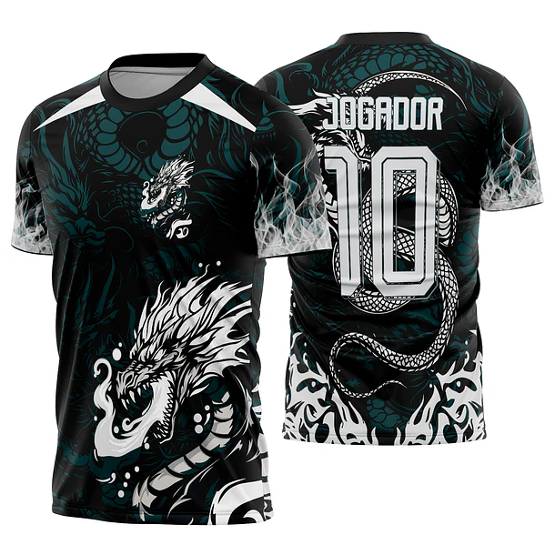 Arte Vetor Camisa Interclasse dragão Mod-909