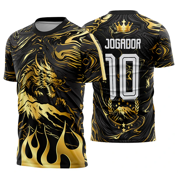 Arte Vetor Camisa Interclasse dragão Mod-910
