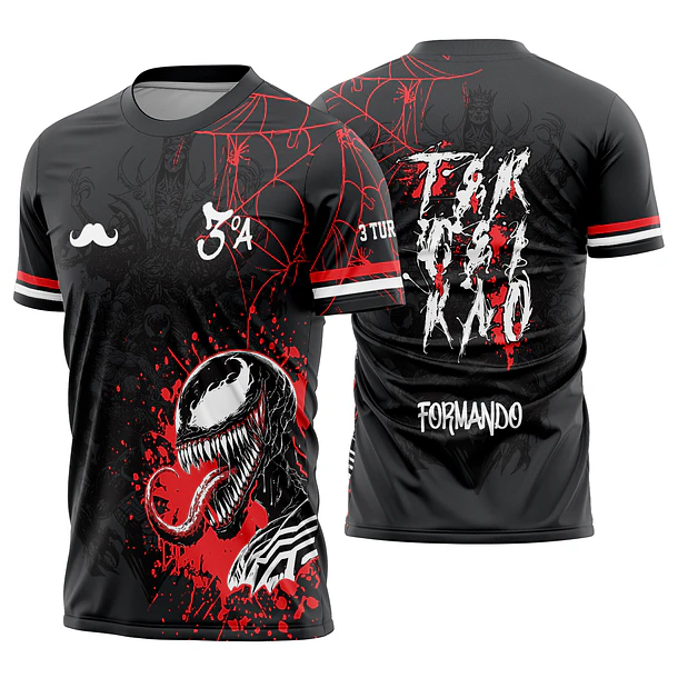 Arte estampa camisa Terceirão Venom Mod-329