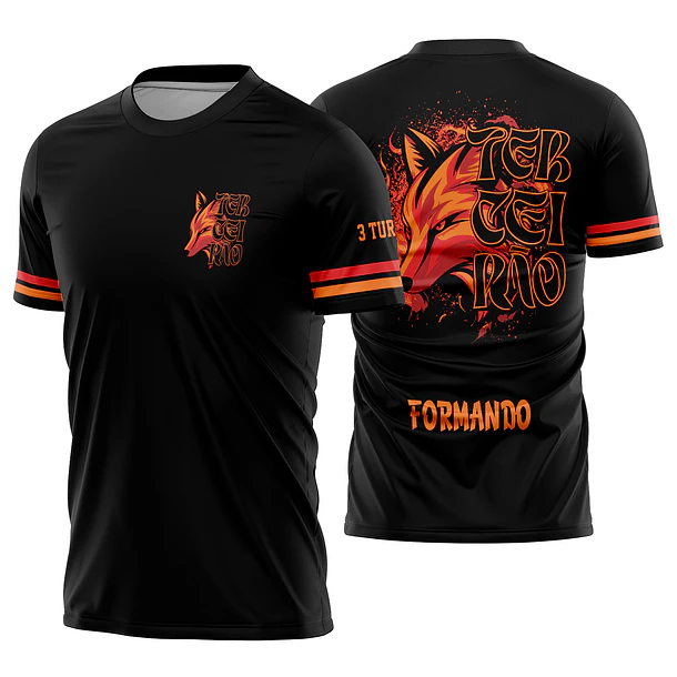 Arte vetor camisa Terceirão Raposa Mod-330