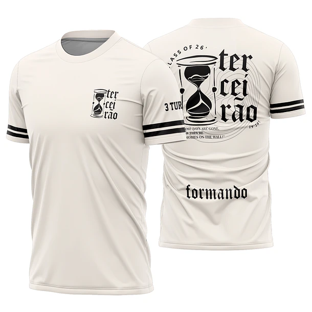 Arte vetor camisa Terceirão Ampulheta Mod-332