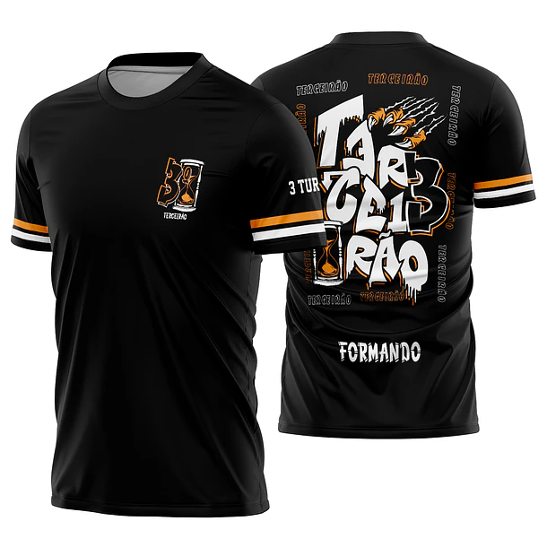 Arte vetor camisa Terceirão Grafite Ampulheta Garra Mod-336