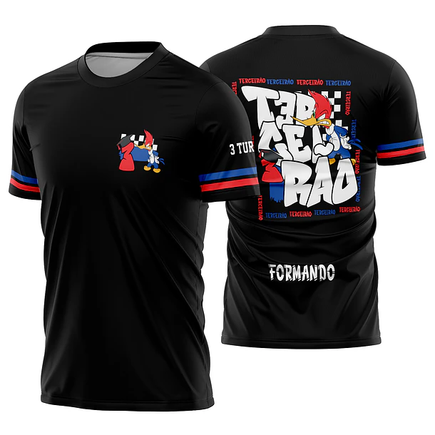 Arte vetor camisa Terceirão Pica-Pau Mod-342