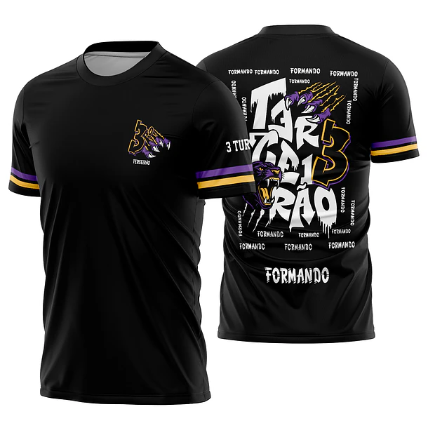 Arte vetor camisa Terceirão Pantera Garra Mod-343