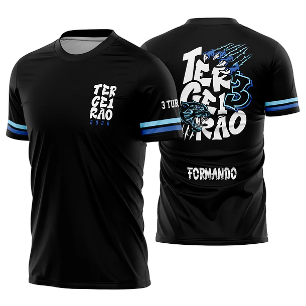 Arte vetor camisa Terceirão Puma Azul Mod-344