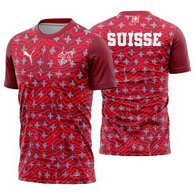 Arte Vetor Camisa Suiça Pre-jogo 2026