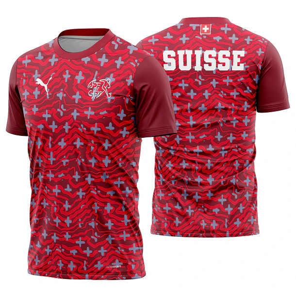 Arte Vetor Camisa Suiça Pre-jogo 2026