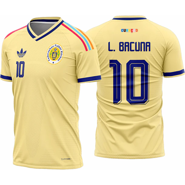Arte vetor camisa Curaçao Reserva 2026-28