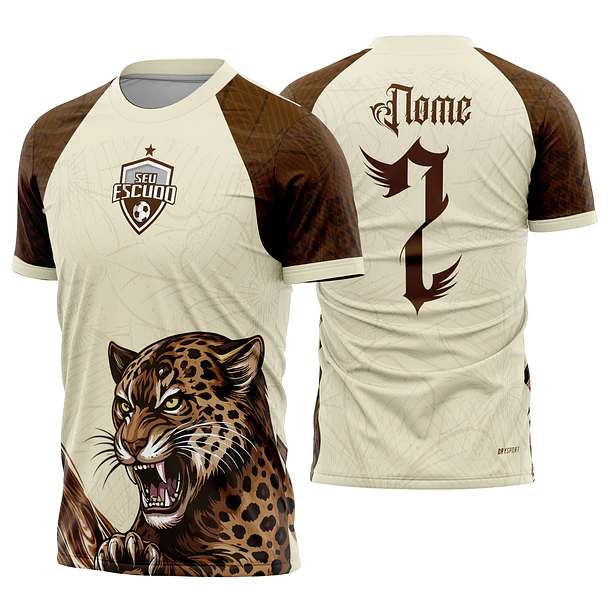 Arte Vetor Camisa Interclasse Onça Buffy Mod-920