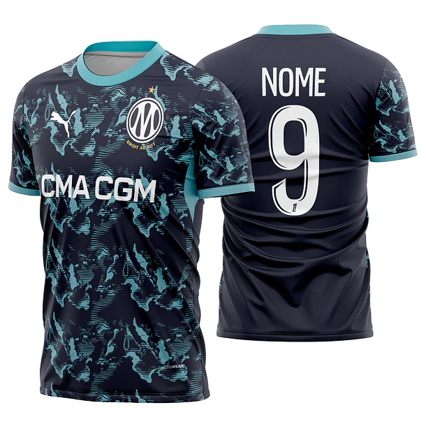 Arte Vetor Camisa Olympique Marseille Away 2026-2027