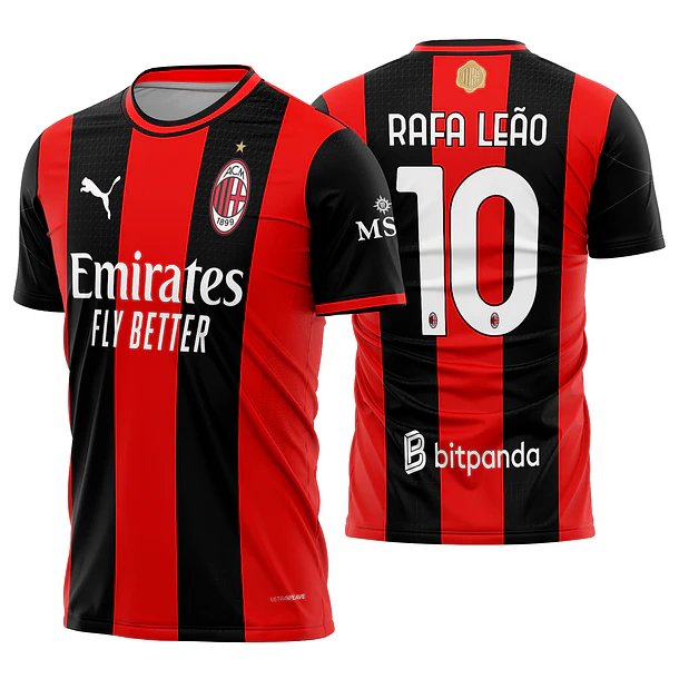  Arte Vetor Camisa AC Milan Home 2026-2027