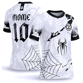 Arte Vetor Camisa Interclasse  Homem Aranha Black grunge 903
