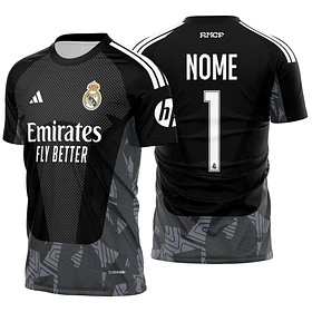 Arte Vetor Camisa Real Madrid goleiro 2026-2027