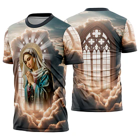 Arte estampa camisa Nossa Senhora virgem Maria