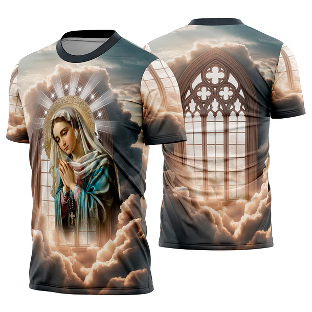 Arte estampa camisa Nossa Senhora virgem Maria