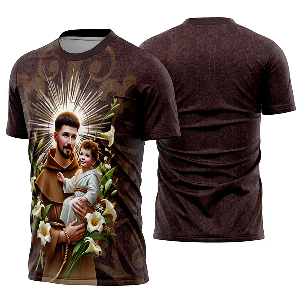 Arte estampa camisa Santo Antônio Mod-1