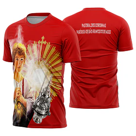 Arte estampa Camisa Coroinhas São Francisco