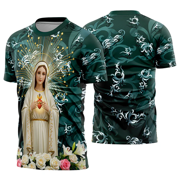 Arte vetor camisa Coraçao de Maria 