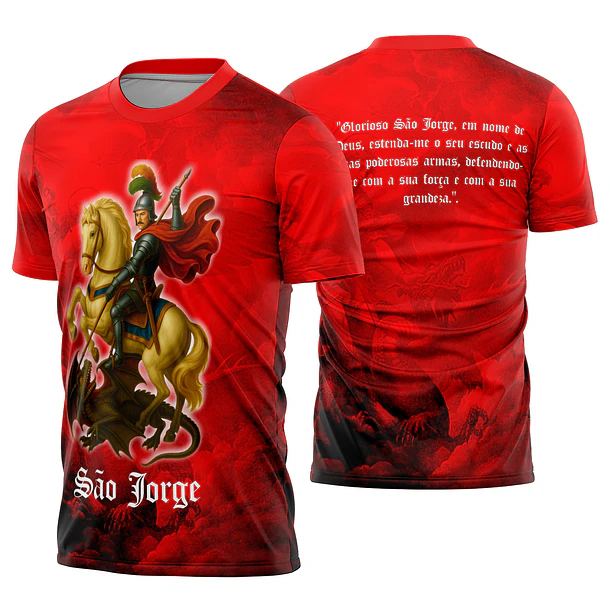 Arte vetor camisa São Jorge