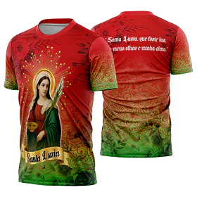 Arte vetor camisa Santa Luzia 