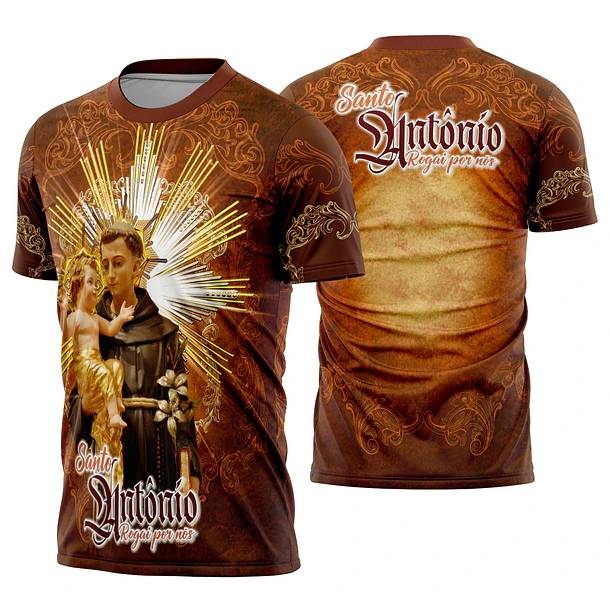 Arte vetor camisa Santo Antônio Mod-7 SBM#SANT-MAR