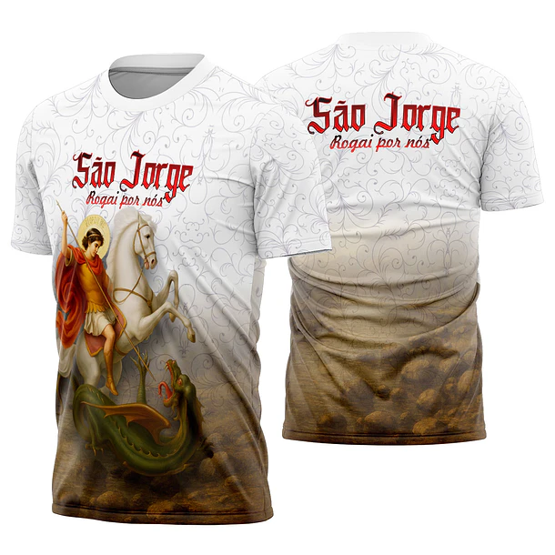 Arte estampa camisa São Jorge Mod-4