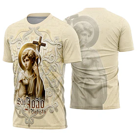 Arte estampa camisa São João Batista