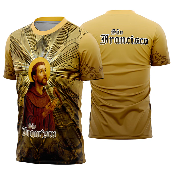 Arte estampa camisa São Francisco Mod-4