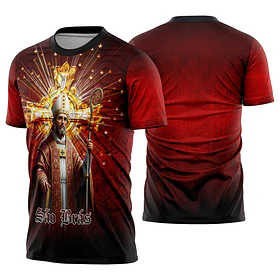 Arte estampa camisa São Brás