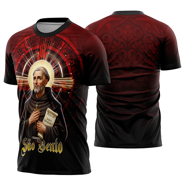 Arte estampa camisa São Bento Mod-1