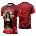 Arte estampa camisa Santa Rita de Cássia 3