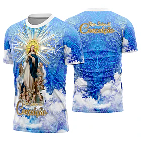 Arte Vetor Camisa Nossa Senhora Imaculada da Conceição Mod-1