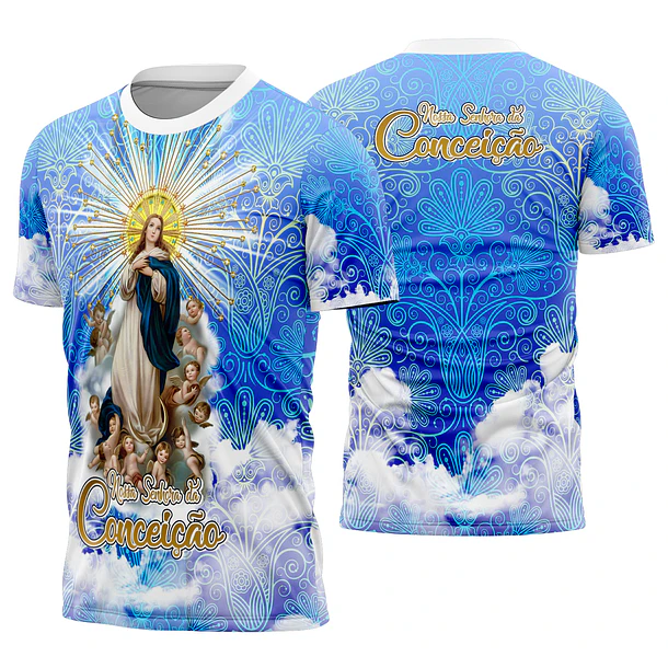 Arte Vetor Camisa Nossa Senhora Imaculada da Conceição Mod-1