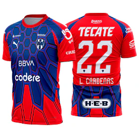 Arte vetor camisa Monterrey Goleiro 2026-2027