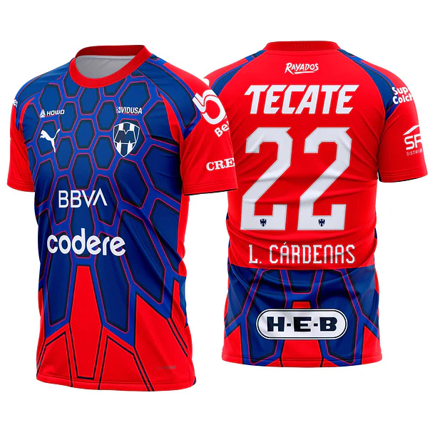 Arte vetor camisa Monterrey Goleiro 2026-2027