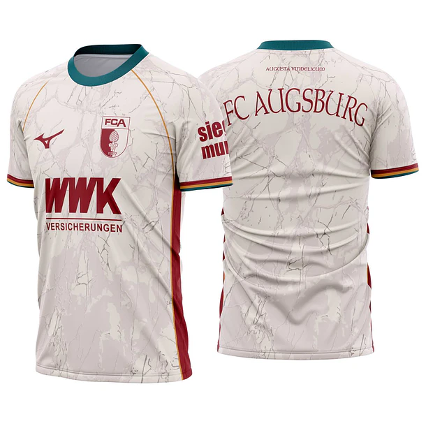Arte Vetor Camisa FC Augsburg Home 2026-2027 01