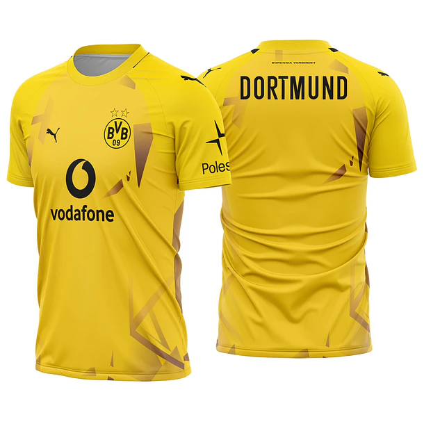 Arte Vetor Camisa Borussia Dortmund Pré-Jogo 2026-27