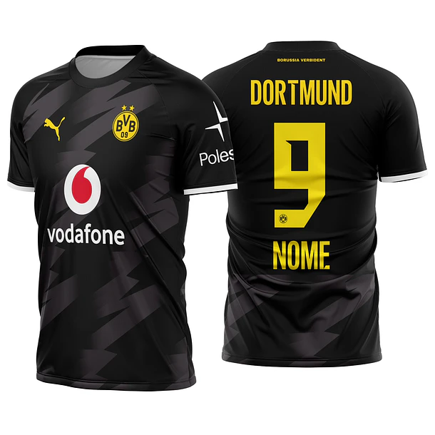 Arte Vetor Camisa Borussia Dortmund visita 2026-2027
