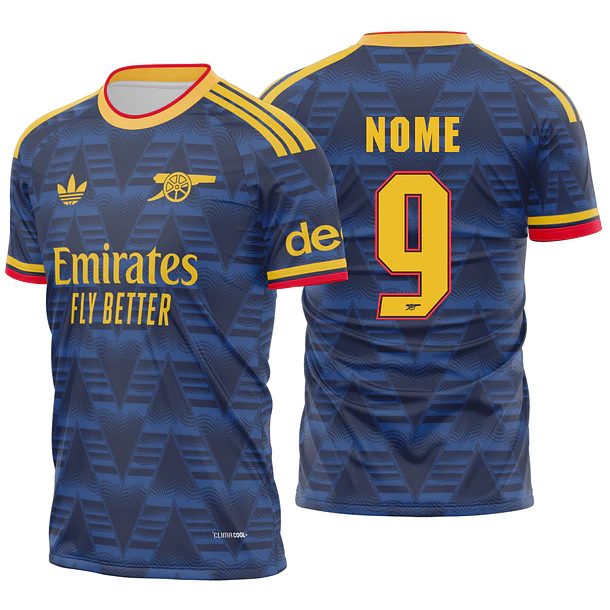 Arte vetor camisa Arsenal Away 2026-2027