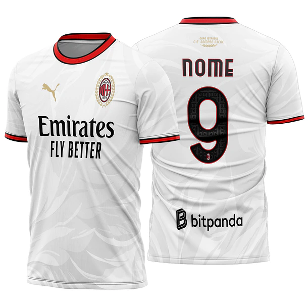 Arte Vetor Camisa AC Milan visita 2026-2027