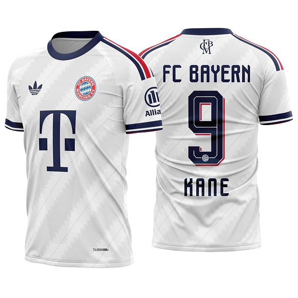 Arte Vetor Camisa Bayern München visita 2026-2027
